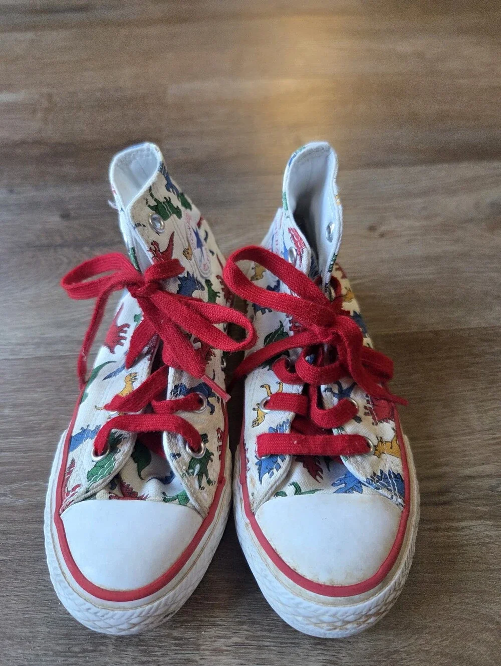 Converse Dino Dinosaur High Top Sneakers Shoes Boys Youth Kids size 13